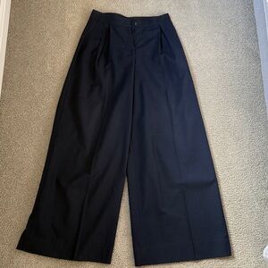 Armani Exchange wide leg pants size 2 Navy Blue Women's